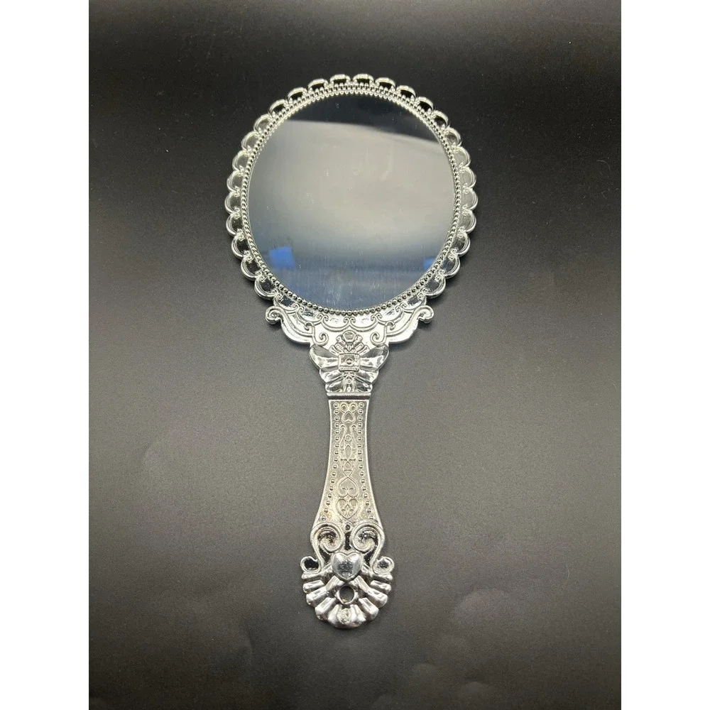 Vintage Hand Mirrors with Handle, Vanity Handheld Makeup Mirror Elegant Handle M